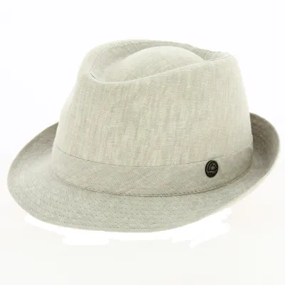 Chapeau Rufin Trilby Lin Beige - Traclet Référence : 18149