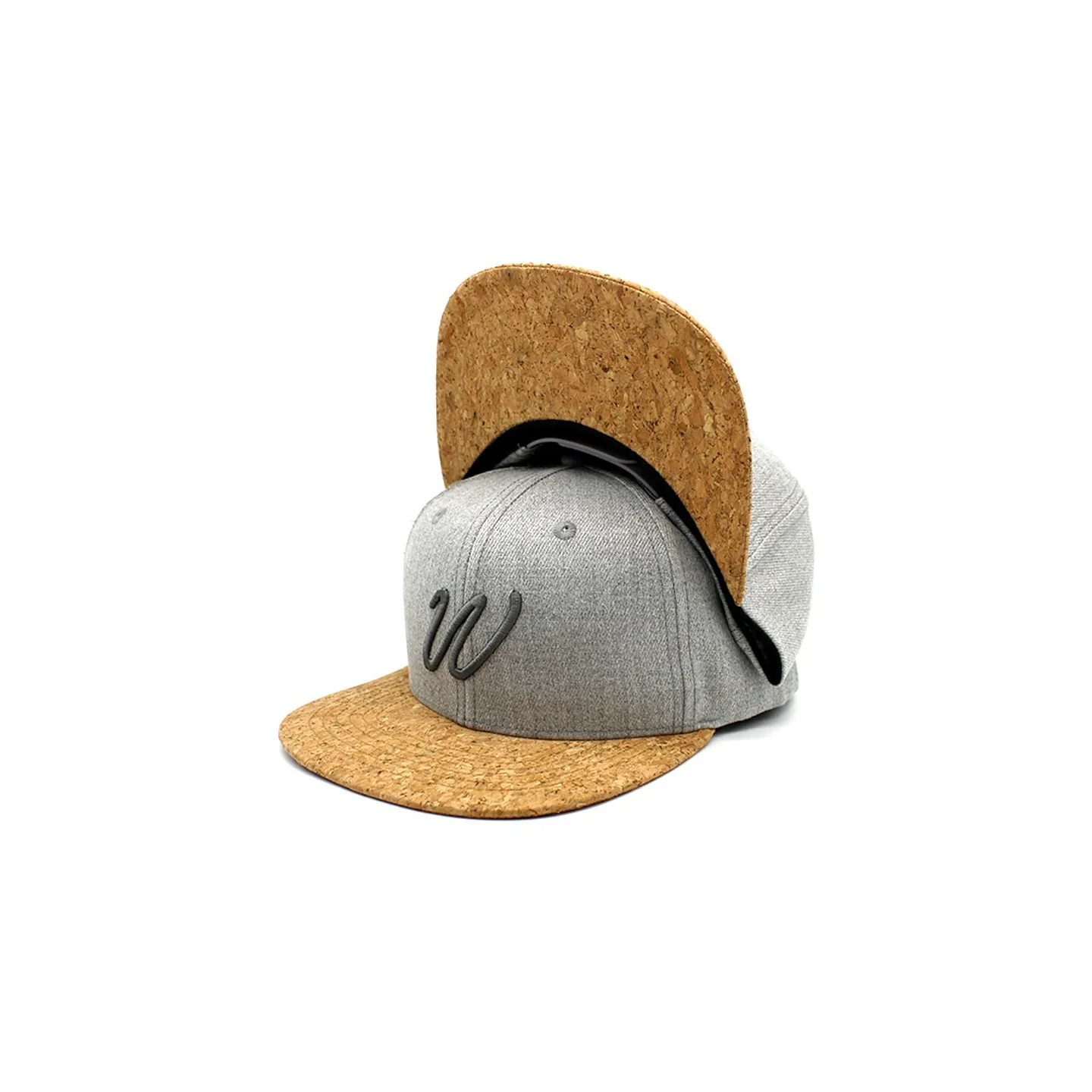 Gainsboro Grey Snapback Cap - Woed