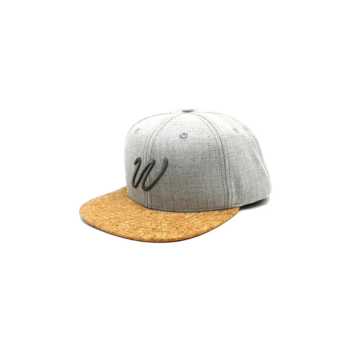 Gainsboro Grey Snapback Cap - Woed Reference: 181452| Traclet Hat Shop