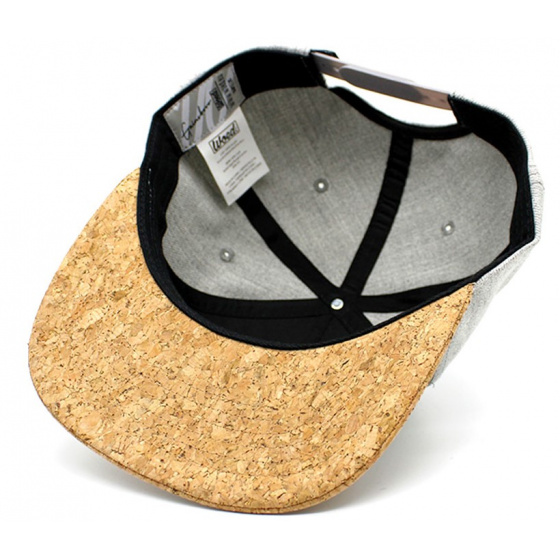 Gainsboro Grey Snapback Cap - Woed