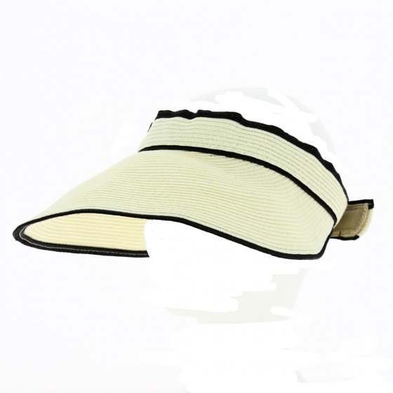 Visor straw paper ecru - Traclet Visor straw paper ecru - Traclet