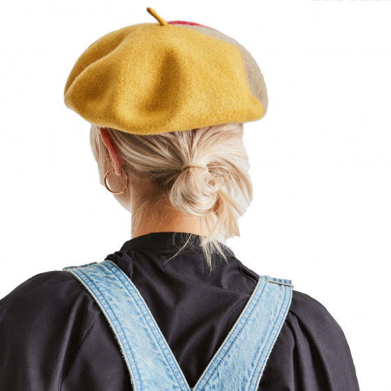 Audrey IV Yellow Wool Beret - Brixton