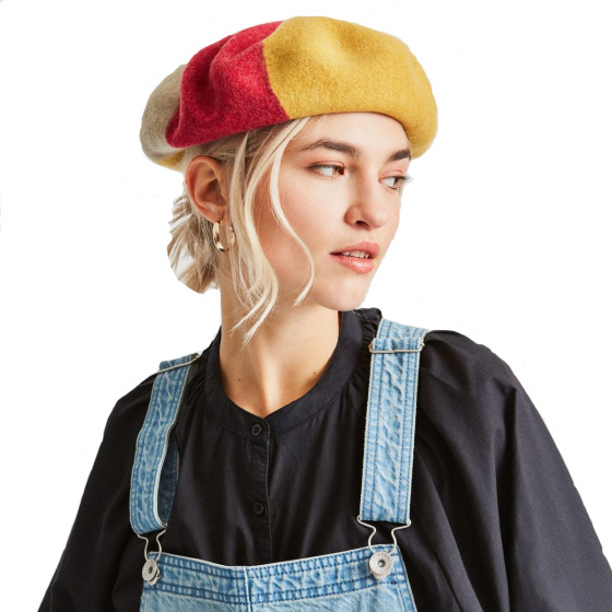 Audrey IV Yellow Wool Beret - Brixton