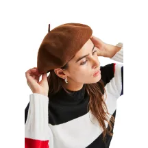 Audrey Wool Beret Coffee - Brixton Reference: 8492 | Traclet Hat Shop