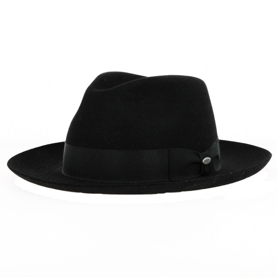 Fedora Atos Black Felt Hat - Mayser