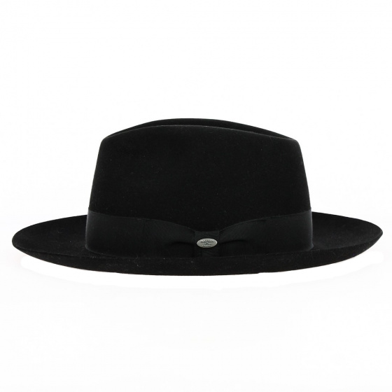 Chapeau Fedora Atos Feutre Poil Noir - Mayser Chapeau Fedora Atos Feutre Poil Noir - Mayser