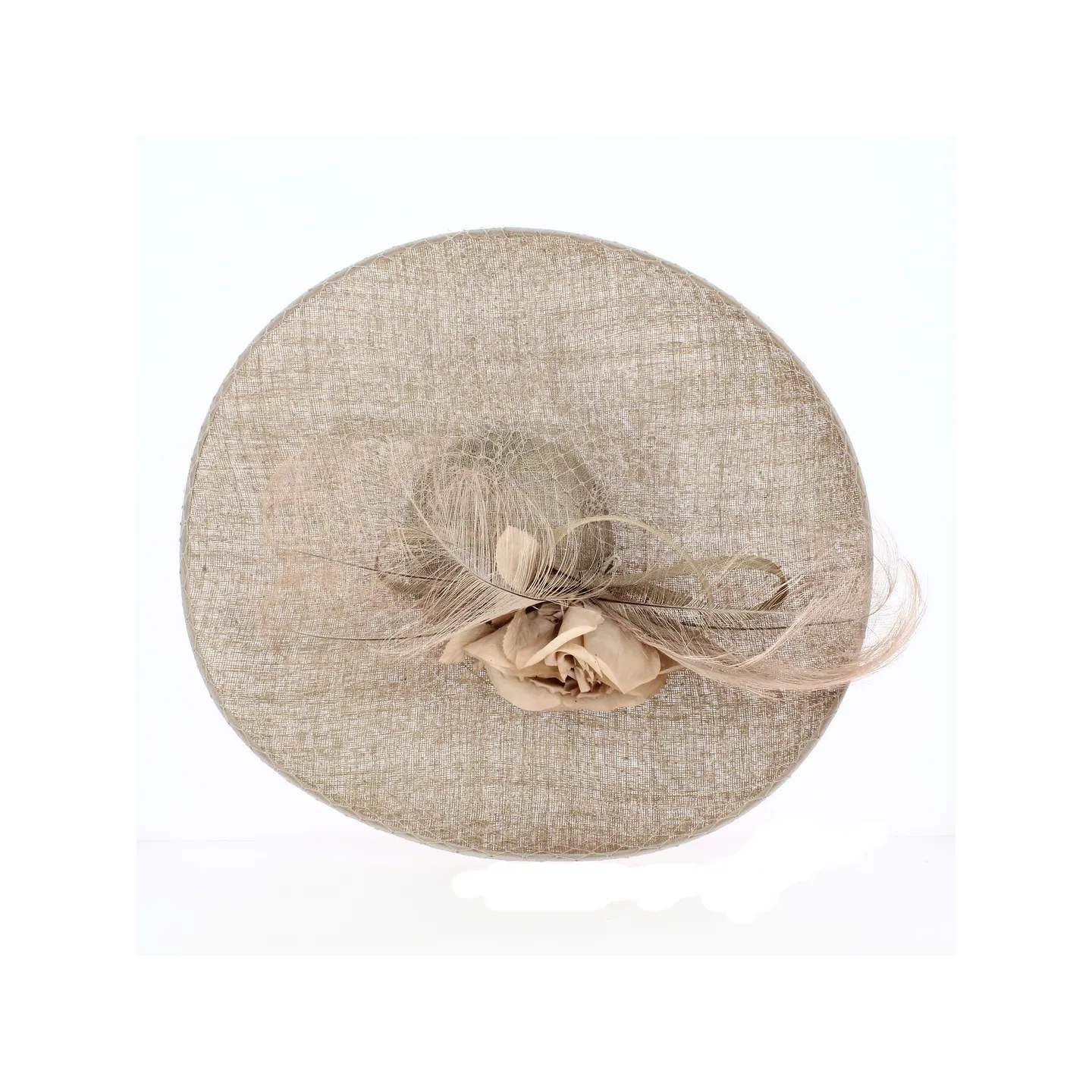 Capeline cérémonie Nelly sans fond Taupe - Traclet Reference : 18166 | Chapellerie Traclet