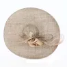 Capeline cérémonie Nelly sans fond Taupe - Traclet Reference : 18166 | Chapellerie Traclet