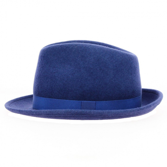 Chapeau Trilby Laine Bleu roi - Traclet Chapeau Trilby Laine Bleu roi - Traclet