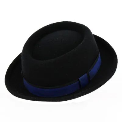 Chapeau PorkPie Channing Feutre Noir - Traclet Reference : 3292 | Chapellerie Traclet