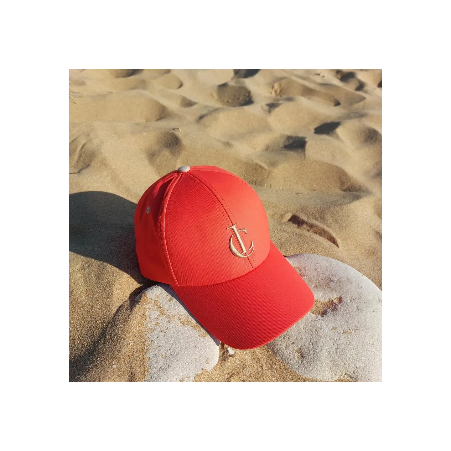 Orange recycled polyester baseball cap - Le chapoté