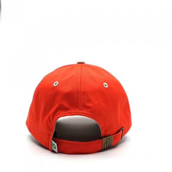 Casquette Baseball Polyester recyclé Orange - Le chapoté Casquette Baseball Polyester recyclé Orange - Le chapoté