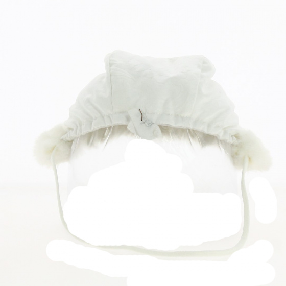 Bonnet Béguin Baptême Enfant Blanc - Traclet