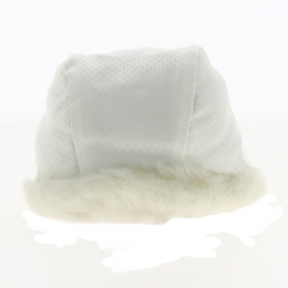 Child Baptism Beguin Hat White - Traclet