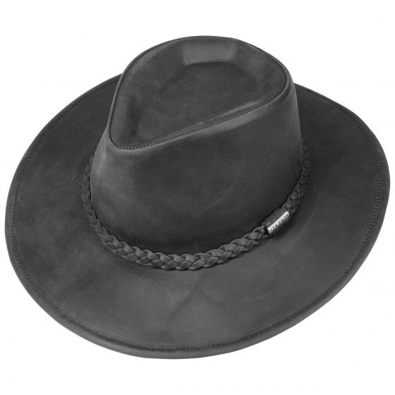Chapeau Annville Cuir Noir - Stetson Chapeau Annville Cuir Noir - Stetson