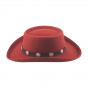 Western Hat Close Friend Red Wool Felt - Bullhide