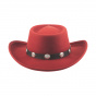 Western Hat Close Friend Red Wool Felt - Bullhide