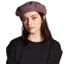 Mauve Wool Audrey Beret - Brixton Reference: 7787 | Traclet Hat Shop