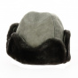 Cossack Sheepskin & Fur Toque / Ushanka Hat Brown - Traclet