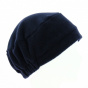 Navy Polar Fleece Toque Beanie - Traclet