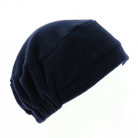 Navy Polar Fleece Toque Beanie - Traclet