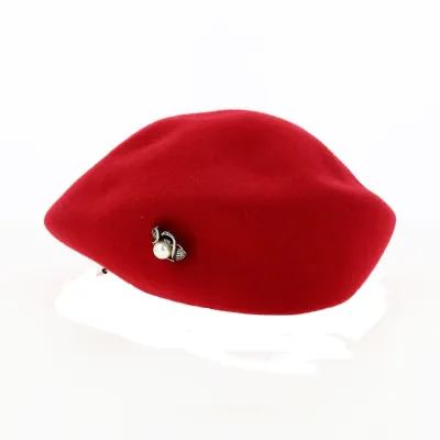 Béret Formé Laine Rouge- Traclet Reference : 18199 | Chapellerie Traclet
