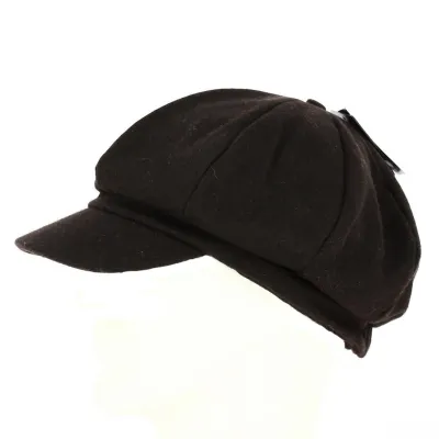 Brown Wool Newsboy Cap - Traclet Reference: 18204 | Traclet Hat Shop
