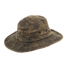 Brown Outdoor Camo Traveller Hat - Traclet