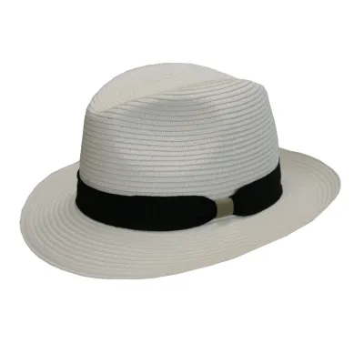 Chapeau Traveller Franko UPF50+ Paille Papier Blanc - Traclet Référence : 18214 | Chapellerie Traclet