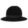 Black Wool Felt Chouan Wide-Brimmed Hat - Traclet Reference: 18215 | Traclet Hat Shop