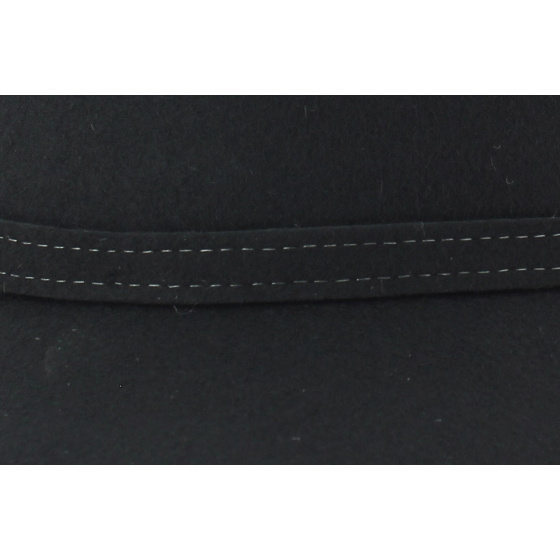 Unformed Wool Felt Wide Brim Hat - Traclet