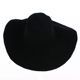 Unformed Wool Felt Wide Brim Hat - Traclet