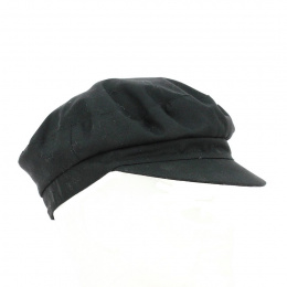 Black heating cap with rigid visor - TRACLET