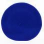 Bright Blue Beret with XV de France Rugby pin - Laulhère