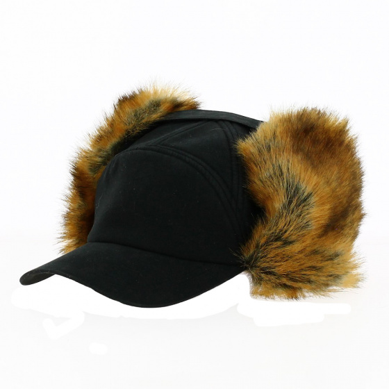 Black Ear-flap Cap - Traclet