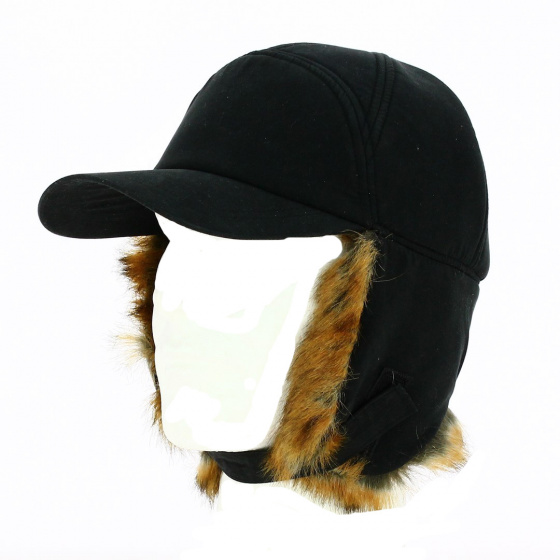 Black Ear-flap Cap - Traclet