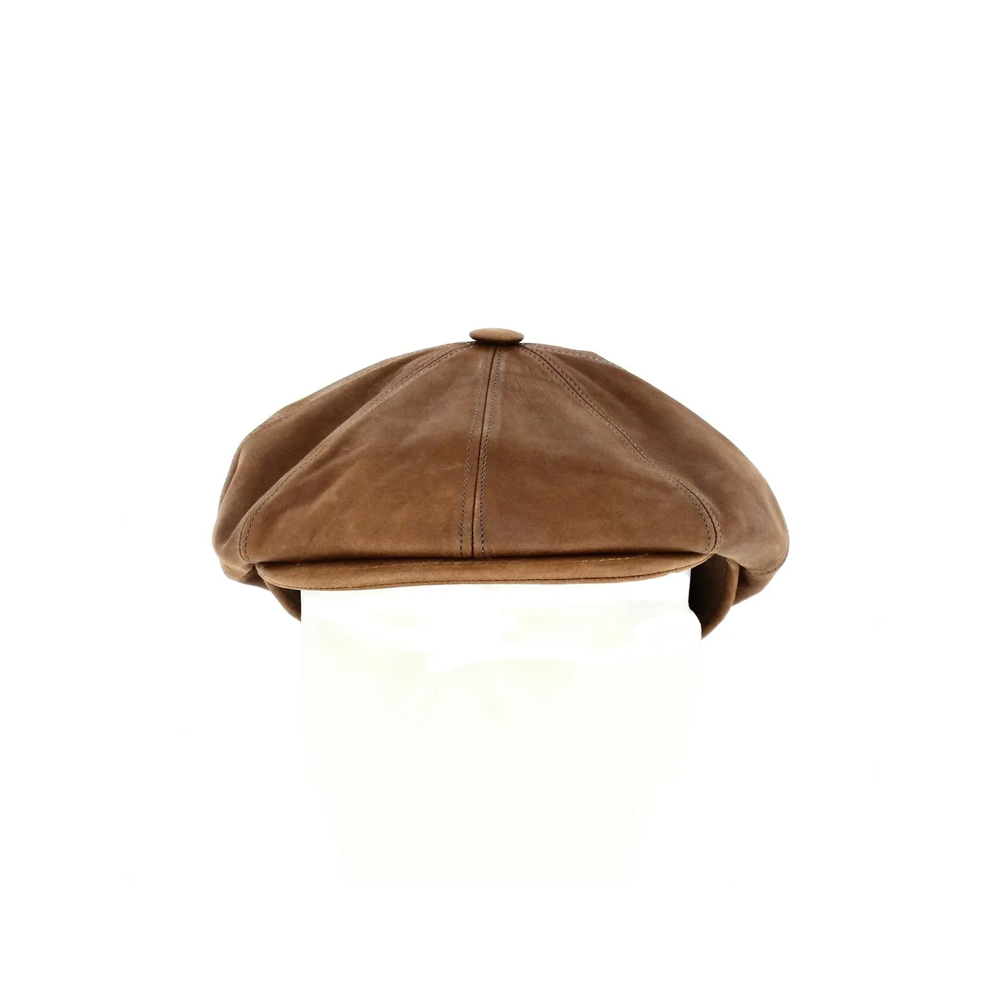 Casquette Cuir Wayne Taupe - Traclet Reference : 18237 | Chapellerie Traclet