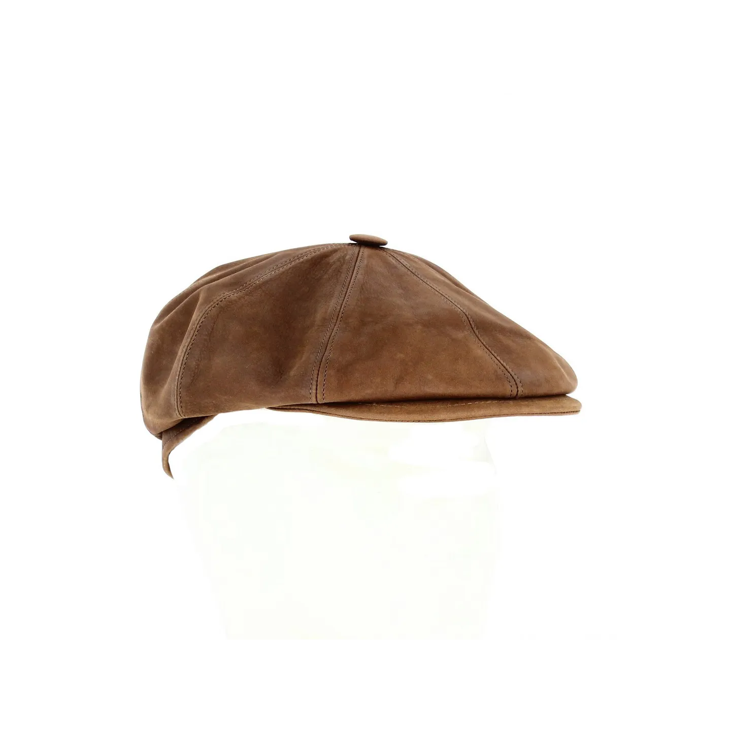 Casquette Cuir Wayne Taupe - Traclet Reference : 18237 | Chapellerie Traclet