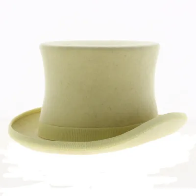 Pale Yellow Felt Top Hat - Traclet Reference: 18245 | Traclet Hat Shop