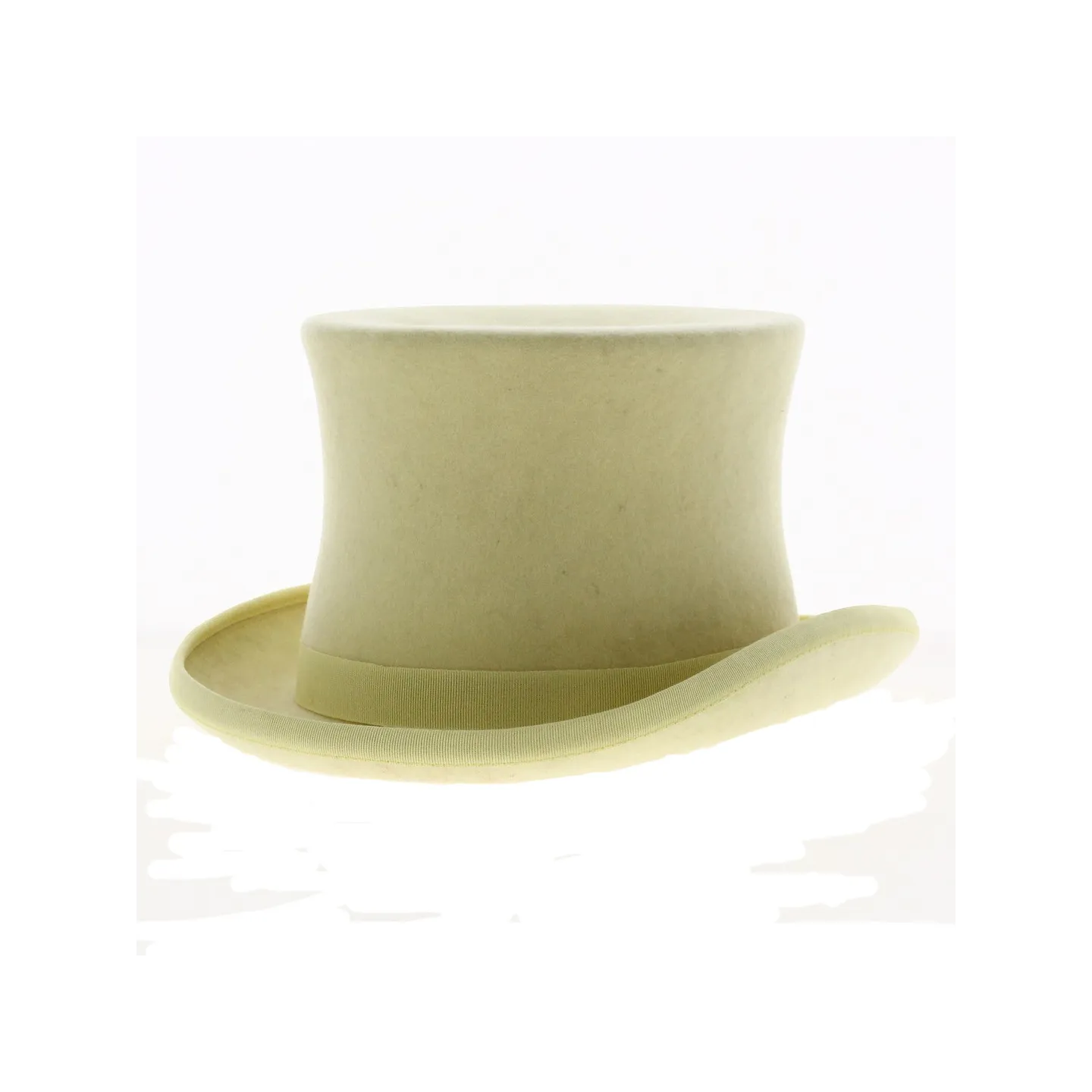 Pale Yellow Felt Top Hat - Traclet Reference: 18245 | Traclet Hat Shop