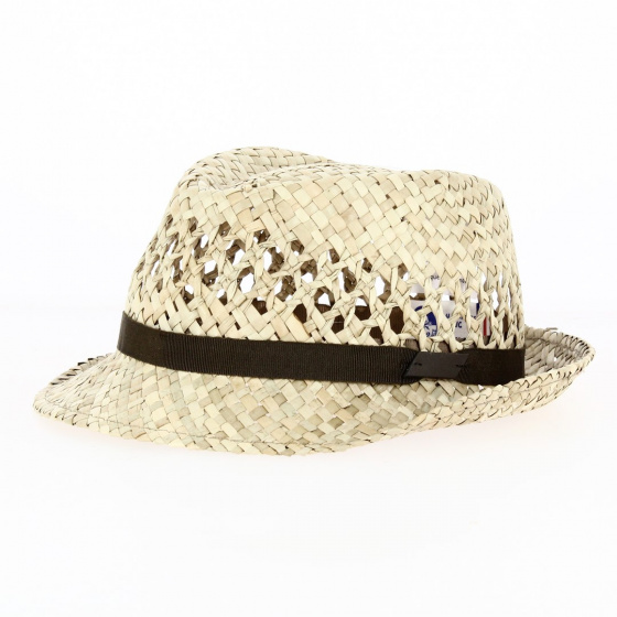 La Palma Natural Straw Trilby Hat - Traclet