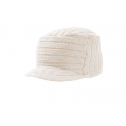Bonnet casquette Tribe blanc
