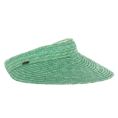 Visière paille Verte - Traclet Reference : 2483 | Chapellerie Traclet