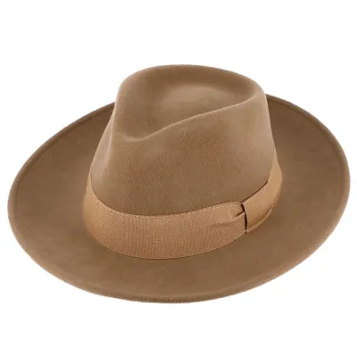 Fedora Messine Camel Wool Felt Hat - Traclet