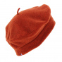 Burnt Orange Denise Fleece Beret - Traclet