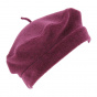 Plum Denise Polar Fleece Beret - Traclet