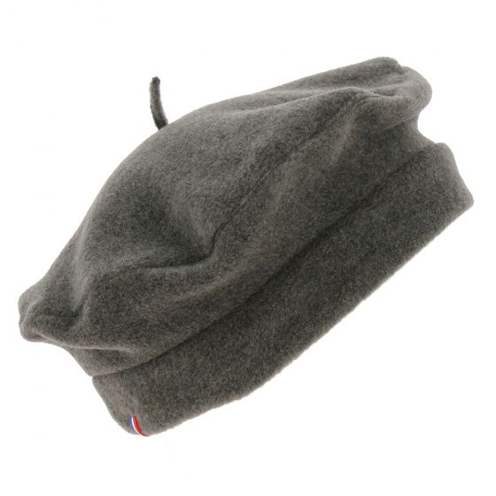 Denise Heather Gray Polar Beret made in France - Traclet