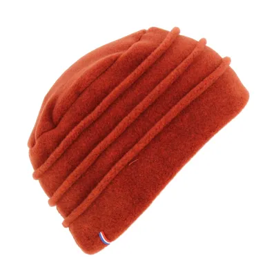 Colette Burnt Orange Fleece Beanie -Traclet Reference: 11196 | Traclet Hat Shop