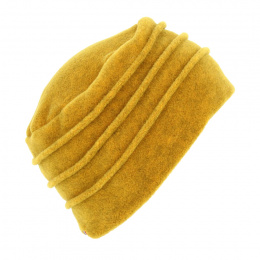 Colette yellow fleece hat - Traclet