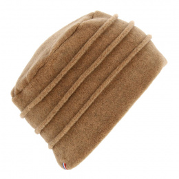 Colette Taupe Polar Fleece Hat - Traclet